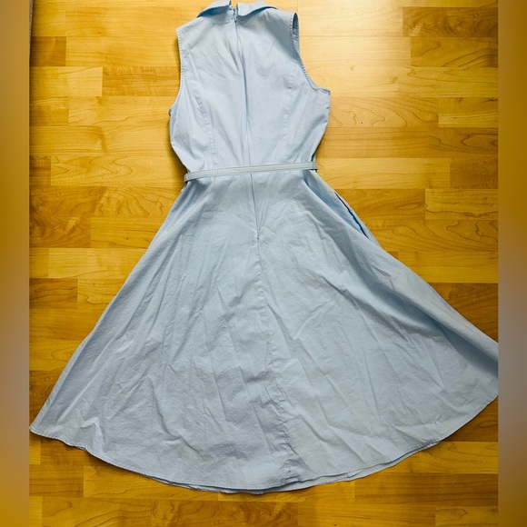 Gal Meets Glam Light Blue Midi Dress - Picture 4 of 7